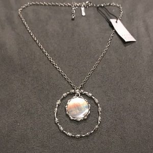 WHBM Mother of Pearl Short Pendant Necklace
